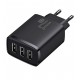 Зарядний пристрій Baseus Compact Charger 3U 17W EU |3USB, QC, 3A| (CCXJ020101) чорний