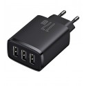 Зарядное устройство Baseus Compact Charger 3U 17W EU 3USB, QC, 3A (CCXJ020101) (black)