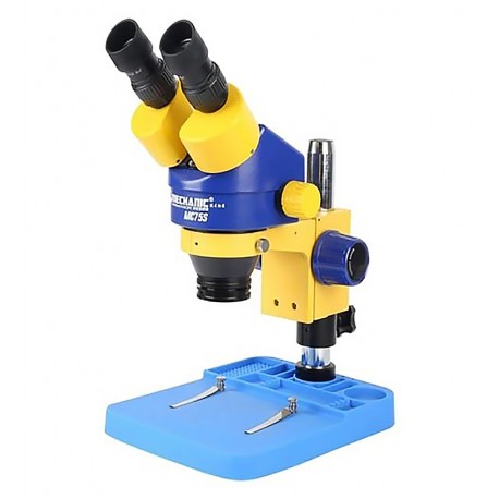 Мікроскоп бінокулярний Mechanic MC75S-B1 (7X-45X) з підсвіткою R16