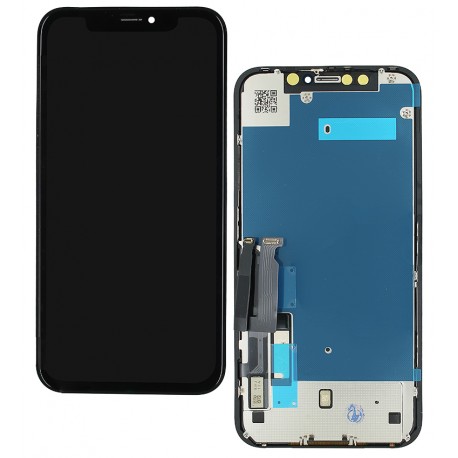 Дисплей iPhone XR, чорний, із сенсорним екраном, с рамкой, High Copy, GX-IN CELL