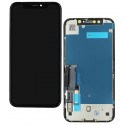 Дисплей iPhone XR, черный, с сенсорным экраном, с рамкой, High quality, GX-IN CELL