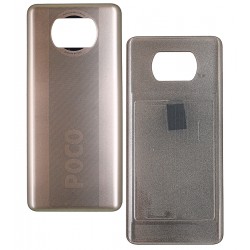 Задняя панель корпуса для Xiaomi Poco X3 Pro, бронзовый, Metal Bronze, M2102J20SG, M2102J20SI