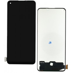 Дисплей Oppo Reno 8 Lite, чорний, з сенсорним екраном (дисплейний модуль), (TFT), Сopy