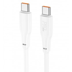 Кабель Type-C - Type-C, Hoco X93 Force fast charging data, круглий, 1 метр, 60 Вт, білий Кабель Type-C - Type-C, Hoco X93 Force fast charging data, круглий, 1 метр, 60 Вт, білий