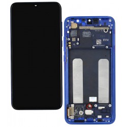 Дисплей для Xiaomi Mi 9 Lite, Mi CC9, синий, с рамкой, оригинал (PRC), M1904F3BG