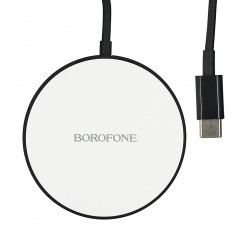 Беспроводная зарядка Borofone BQ17, 15Вт, магнитная, белая
