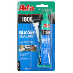 Герметик силиконовый универсальный Akfix 100Е (прозрачный) тюбик 50 мл Герметик силиконовый универсальный Akfix 100Е (прозрачный) тюбик 50 мл