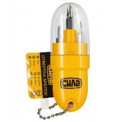 Викрутка брелок CrV 6 біт, "Сила" (2,5 мм; 3 мм; 4 мм; РН00; РН0; РН1)