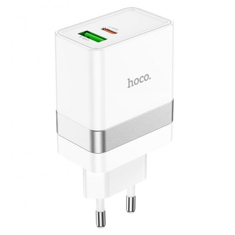 Зарядное устройство Hoco N21, 1Type-C PD30Вт QC3.0, белое