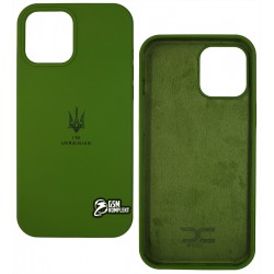 Чохол для iPhone 12 Pro Max (6.7"), Silicone cover ТРИЗУБ, софттач силікон Чохол для iPhone 12 Pro Max (6.7"), Silicone cover ТРИЗУБ, софттач силікон
