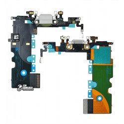 Шлейф для iPhone 8, iPhone SE 2020, коннектора зарядки, білий, HC Шлейф для iPhone 8, iPhone SE 2020, коннектора зарядки, білий, HC