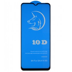 Захисне скло для Samsung A145 Galaxy A14, 4D, Titanium, чорне