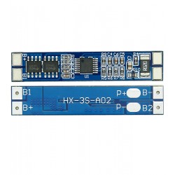 BMS Контроллер заряда-разряда 3-х Li-Ion 18650 HX-3S-A02, 12.6V 8A