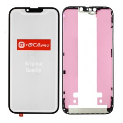 Скло дисплея для Apple iPhone 14 Plus, з OCA-плівкою, з олеофобним покриттям, загартоване, G+OCA Pro, чорне Скло дисплея для Apple iPhone 14 Plus, з OCA-плівкою, з олеофобним покриттям, загартоване, G+OCA Pro, чорне