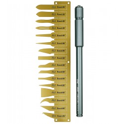 Набор для ремонта печатных плат и микросхем QianLi 011 (ручка 012 с цангой, 16 прецизионных металлических лопаток) Набор для ремонта печатных плат и микросхем QianLi 011 (ручка 012 с цангой, 16 прецизионных металлических лопаток)