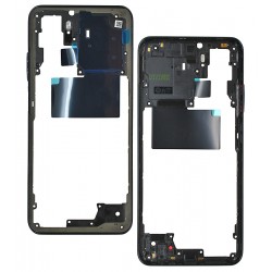Средняя часть корпуса для Xiaomi Redmi Note 10, Redmi Note 10s, чёрная
