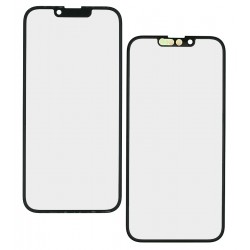 Стекло дисплея для Apple iPhone 14, с ОСА-пленкой, черное