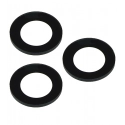 Скло камери для Samsung M135 Galaxy M13, чорний, без рамки