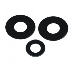 Скло камери для Xiaomi Note 12, чорне, без рамки (комплект 3 шт.)