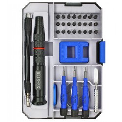 Набір інструментів Sunshine SS-5119 ручка, 24 біт, подовжувач, викрутки +1.5, пенталоб 0.8, трилистник Y0,6, 3 оупентули, магнітайзер