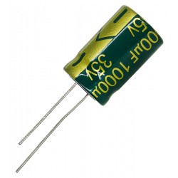 Електролітичний конденсатор 1000 uF 35 V, 105°C, d13 h21, (низький імпеданс) LOW ESR