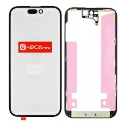 Стекло дисплея для Apple iPhone 14 Pro, с OCA-пленкой, с олеофобным покрытием, закалённое G+OCA Pro, черное Стекло дисплея для Apple iPhone 14 Pro, с OCA-пленкой, с олеофобным покрытием, закалённое G+OCA Pro, черное