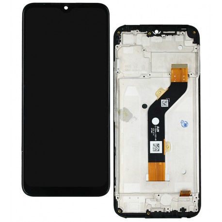 Дисплей Tecno Spark Go (2022), із сенсорним екраном (дисплейний модуль), чорний, з рамкою
