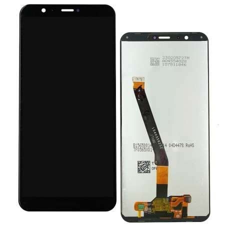 Дисплей для Huawei Enjoy 7s, P Smart, чорний, без рамки, оригінал (переклеєне скло), FIG-L31/FIG-LX1