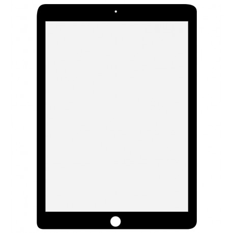 Стекло дисплея для Apple iPad Pro 9,7 (2017), с ОСА-пленкой, черное