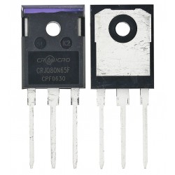 Транзистор CRJQ80N65F, MOSFET, для ремонту EcoFlow та інших інверторів та перетворювачів