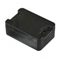Корпус пластиковый КДИ черный, 34,4 x 22,4 x 12,7 мм, полупрозрачный пластик, под установку вольтамперметров с дисплеем 0.28 