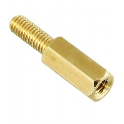 Стійка шестигранна 10мм+8мм висота, М3 гайка-гвинт Стійка шестигранна 10мм+8мм висота, М3 гайка-гвинт