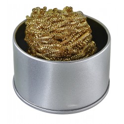 Очисник жал паяльника, латунна стружка в баночці, діам65мм