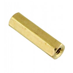 Стійка шестигранна 17мм висота, М3 гайка-гайка Стійка шестигранна 17мм висота, М3 гайка-гайка