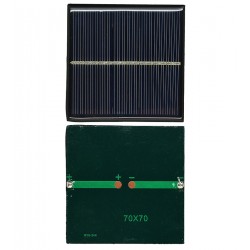 Сонячна батарея розмір 70 мм * 70 мм, 5,5 V 90 mA 1W, полі