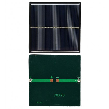 Солнечная батарея размер 70 мм * 70 мм, 5,5 V 90 mA 1W, поли
