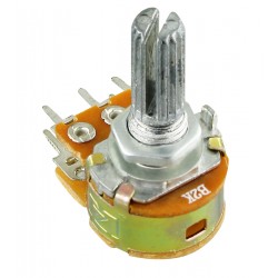 Резистор переменный 2 kOhm, 6 pin, 20мм, с выключателем, WH148-1B-2B (R16100NS-B2K) Резистор переменный 2 kOhm, 6 pin, 20мм, с выключателем, WH148-1B-2B (R16100NS-B2K)