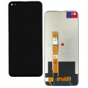 Дисплей для Oppo Reno 4 Z 5G, чорний, з сенсорним екраном, оригінал (PRC)