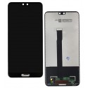 Дисплей для Huawei P20, черный, без рамки, оригинал (переклеенное стекло), EML-L29 / EML-L09