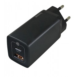 Зарядное устройство Baseus GaN2 Lite Quick Charger |1USB/1Type-C, 65W/3A, PD/QC| (CCGAN2L-B01) (black) Зарядное устройство Baseus GaN2 Lite Quick Charger |1USB/1Type-C, 65W/3A, PD/QC| (CCGAN2L-B01) (black)