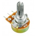 Резистор переменный 1 MOhm, 3 pin, 20мм, R16110N-B1M