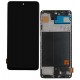 Дисплей для Samsung A515 Galaxy A51, чорний, з рамкою, High Copy, original LCD size, (OLED)