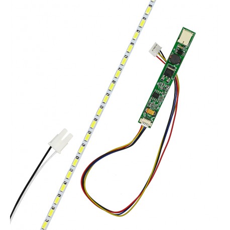 LED планка лампа подсветки мониторов универсальная 19-24 дюйма, 1шт с драйвером, 390мм