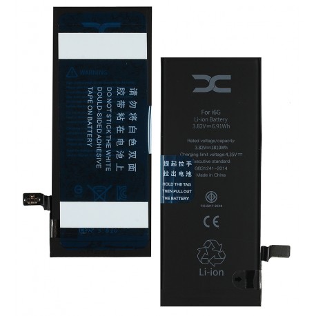 Аккумулятор DC для Apple iPhone 6, Li-Polymer, 3,82 B, 1810 мАч, #616-0805/616-0809