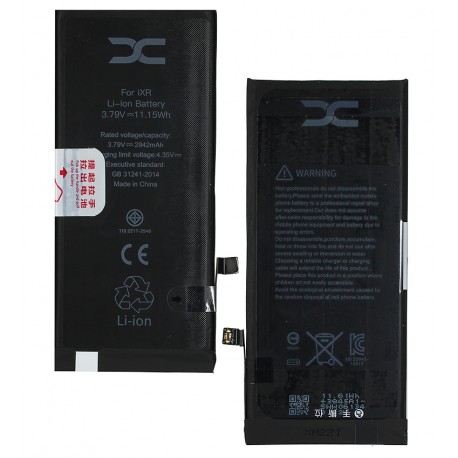 Аккумулятор DC для Apple iPhone XR, Li-ion, 3,82 В, 2942 мАч