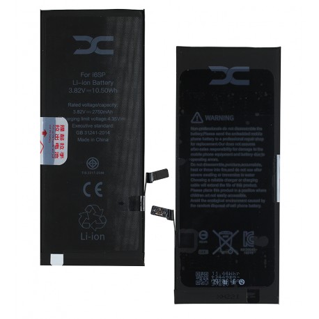 Аккумулятор DC для Apple iPhone 6S Plus, Li-Polymer, 3,82 B, 2750 мАч, #616-00045