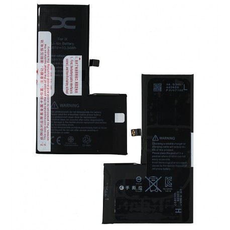 Аккумулятор DC для Apple iPhone X, Li-ion, 3,81 В, 2716 мАч