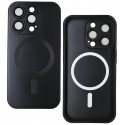 Чохол для iPhone 14 Pro MagSafe COLORS 2 із склом камери, силіконовий, чорний