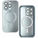 Чехол для iPhone 14 Pro MagSafe COLORS 2 с стеклом камеры, силиконовый, голубой