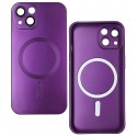 Чохол для iPhone 13 MagSafe COLORS 2 зі склом камери, силіконовий, фіолетовий